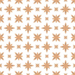 Pattern, with yellow and brown flowers