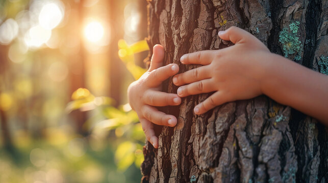 Nature lover, Close-up of child’s hands