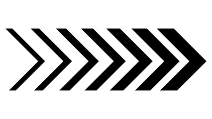 black dynamic moving arrows showing speed. vector illustration isolated on white background transparent png.