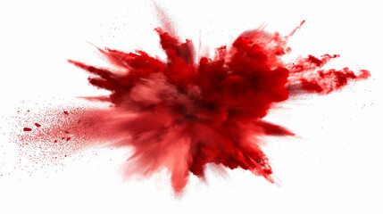 red paint splash isolated