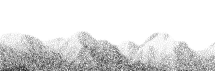 Silhouette of a mountain or hill, gradient tone.
