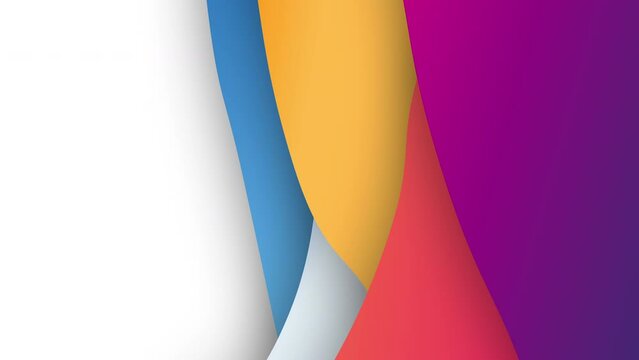 animation from wavy shapes filled colorful wavy shapes, 4K abstract animated background, Live wallpaper