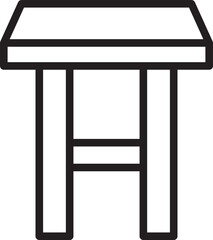 Stool Line Icon