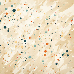 Abstract pastel color splashes and dots pattern
