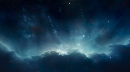 Fototapeta na wymiar Deep space photo of cosmic clouds and star formations, offering a glimpse into the vastness of the galaxy