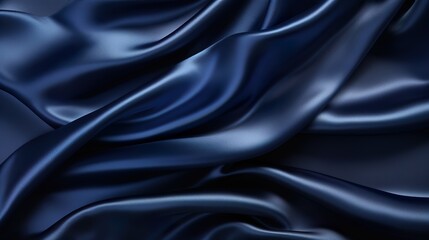 Fototapeta premium The intricately woven pattern of this blue satin fabric showcases luxury and attention to detail in textiles