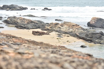 Galle Fort Wall and Beach, Galle, Sri Lanka.