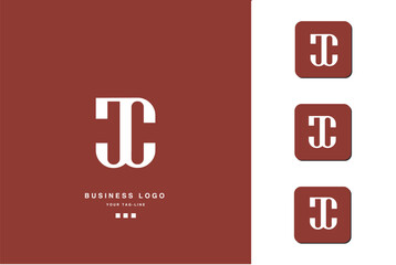 JC, CJ, J, C, Abstract Letters Logo Monogram