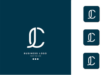 JC, CJ, J, C, Abstract Letters Logo Monogram