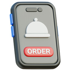 Order food apps 3d icon