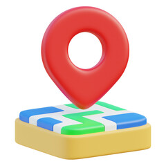 Pin location icon on the map