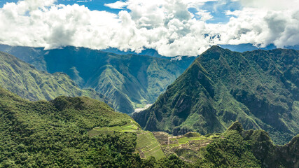 Machu Picchu, Peru. Aerial view - obrazy, fototapety, plakaty