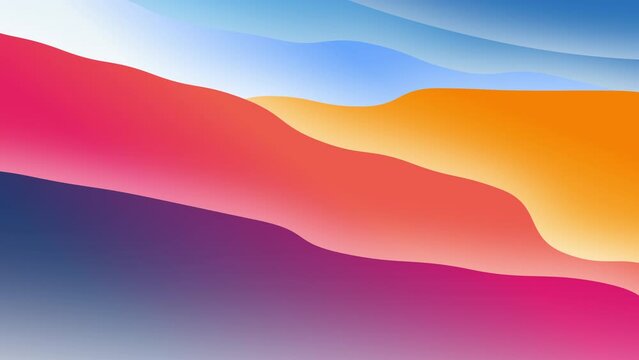 animation from wavy shapes filled colorful wavy shapes, 4K abstract animated background, Live wallpaper