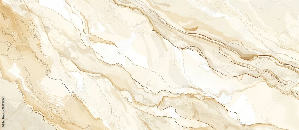 Poster detailed close-up of a marble surface displaying an elaborate and large-scale pattern