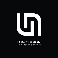 UN UN Logo Design, Creative Minimal Letter UN UN Monogram