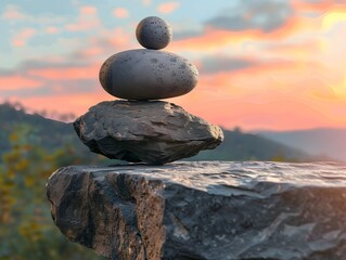 Concept of harmony and balance in life and work