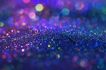 A sea of multicolored glitter shimmers under bright lights, highlighting a rainbow of tiny...