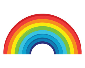 Rainbow background drawing vector illustration