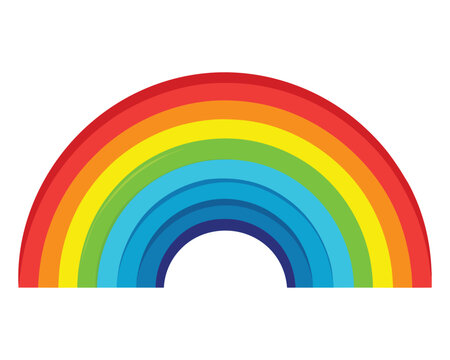 Rainbow background drawing vector illustration