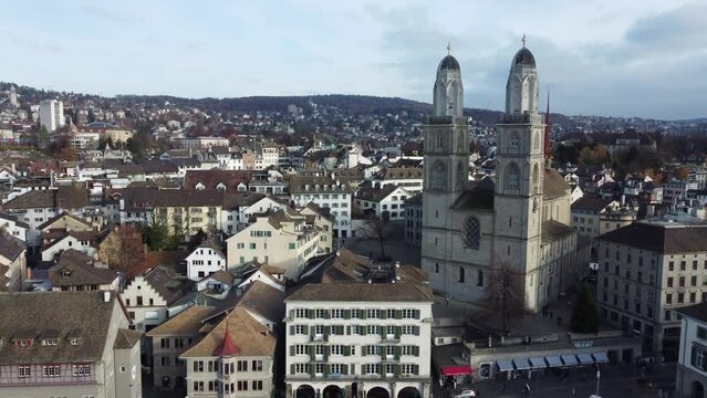 The Grossm&uuml;nster is a Romanesque-style Protestant church in Z&uuml;rich, Switzerland.
