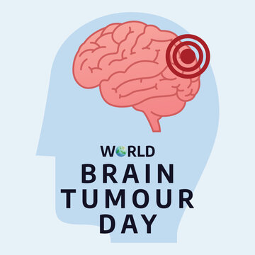 World Brain Tumour Day design template. brain vector design. flat design. eps 10.