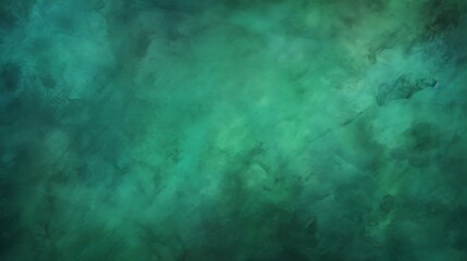 Fototapeta na wymiar Emerald green color. Abstract green and teal textured background reminiscent of underwater or natural elements, artistic and serene for versatile use in design projects 