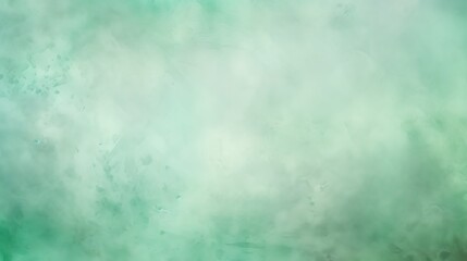 Fototapeta na wymiar Mint green color. Abstract green and blue watercolor background texture with a gentle gradient and vintage feel for versatile use in design projects. 