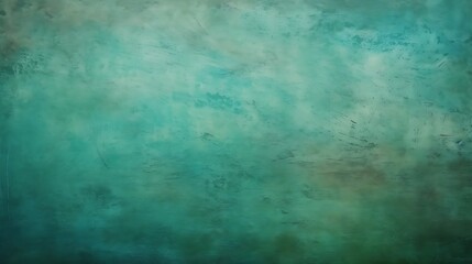 Fototapeta na wymiar Verdigris color. Abstract turquoise and blue watercolor background texture with vintage aesthetic perfect for a versatile backdrop in creative projects and designs. 