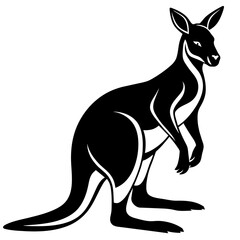 kangaroo background vector illustration