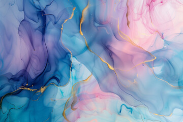 swirly fluid ink splash artwork, watercolor marble style background (1)