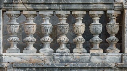 Fototapeta premium Parapets architectual, balcony no people boundary elegance iron
