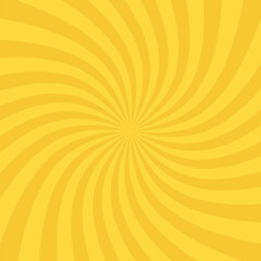 Sun rays background. Radial swirl abstract  lines background, light