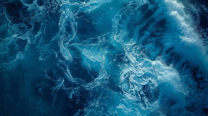 Azure Serenity: The Depths Below. Generative AI - obrazy, fototapety, plakaty
