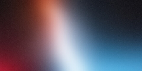 Blue white red orange black color gradient background, grainy texture effect, poster banner landing page backdrop design