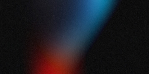 Black blue red spot light , texture color gradient rough abstract background , shine bright light and glow template empty space grainy noise grungy