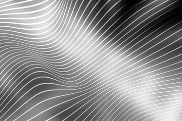 Abstract black background dark grey silver gradient defocused wave geometric lines 4K wallpaper