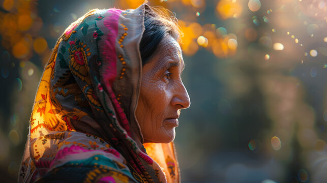 Cinematic Portrait: Indian Woman in Himachal Pradesh