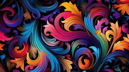 Macro illusion art: a closeup view of intricate swirling details.
