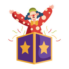 birthday clown in box