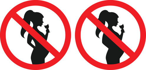no alcohol sign in pregnancy's 
