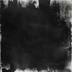 Black and white background, textured with very thin brush strokes of oil paint, dark and rough, extremely dense and thick black paint. ai generated.