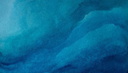 abstract art background navy azure blue colors watercolor painting on texture paper with turquoise...