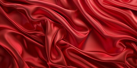 Red luxury cloth, silk satin velvet, background, pattern - obrazy, fototapety, plakaty