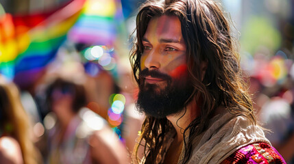 Jesus Christ Represented at Gay Pride Parade