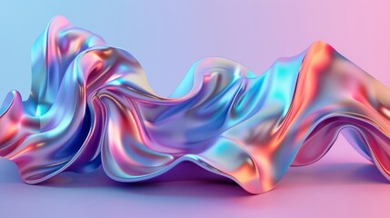 futuristic colorful flowing liquid shape abstract 3d render dynamic and fluid design modern art illustration