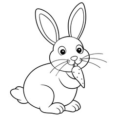 white rabbit on white