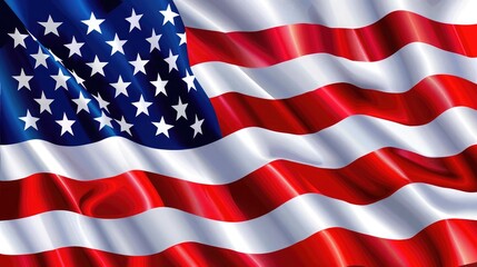 Obraz premium American flag for Memorial Day, 4th of July, Labour Day. Independence Day.
