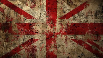English Flag - obrazy, fototapety, plakaty