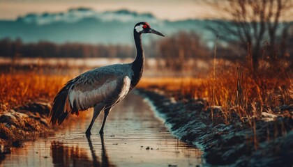 common crane bird grus grus