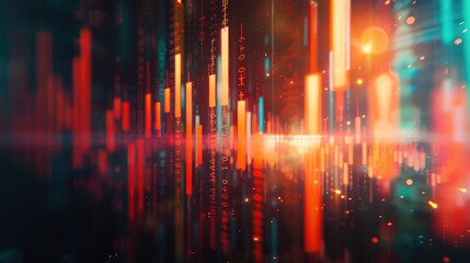 Stock market graph trading analysis investment financial, stock exchange financial or forex graph stock market graph chart business crisis crash loss and grow up gain and profits win up trend